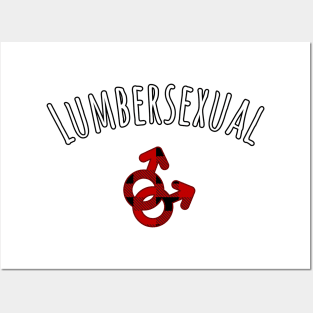 Lumbersexual LGBT Gay Male Sign Posters and Art